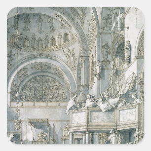De Choir Zing in St. Mark's Basilica, Vierkante Sticker