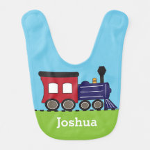 De Choo Choo Train van de Jongen Persoonlijke Bib