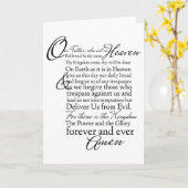 De Christelijke blanco groet van de Lords Prayer Kaart (Gele Bloem)