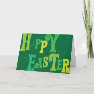 De Christelijke kaart ~ Groene Gelukkige Pasen van