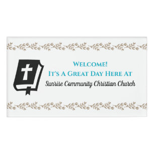 De Christelijke kerk Greeter Usher Naambadge