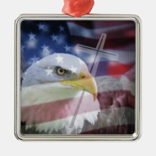 De Christelijke patriot. Metalen Ornament