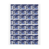 De chroomvezelstijlen van de Great Hokusai Wave (Vel)