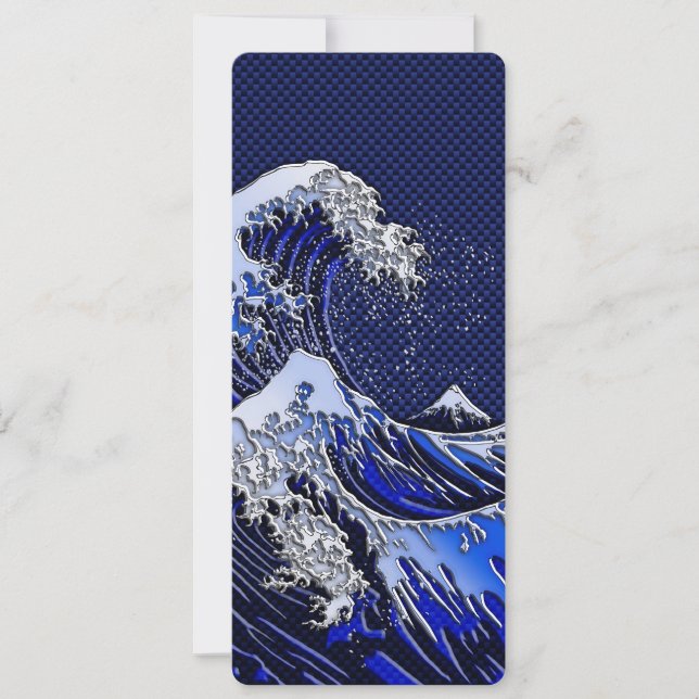 De chroomvezelstijlen van de Great Hokusai Wave (Voorkant)