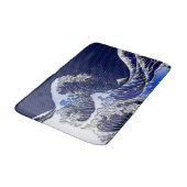 De chroomvezelstijlen van de Great Hokusai Wave Badmat (Gekanteld)