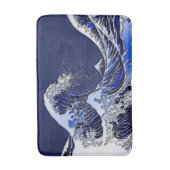 De chroomvezelstijlen van de Great Hokusai Wave Badmat (Voorkant Verticaal)
