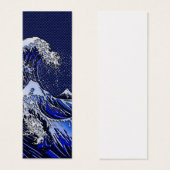 De chroomvezelstijlen van de Great Hokusai Wave Mini Visitekaartjes (Voorkant /achterkant)