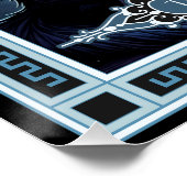 De Chupacabra Tarot Kaart Perfect Poster (Hoek)