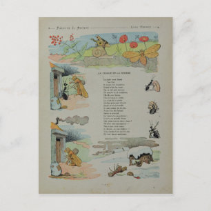 De Cicada en de Ant van de Fables Briefkaart