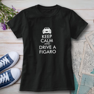 De cijfers houden Kalm en drijven een Figaro T-shirt