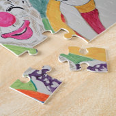 De Circus komt naar de stad Jigzaag Puzzle Legpuzzel (Zijkant)