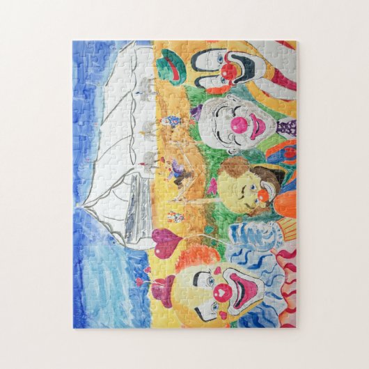 De Circus komt naar de stad Jigzaag Puzzle Legpuzzel (Verticaal)