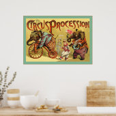 De Circus Processie ~  Circus Poster (Keuken)