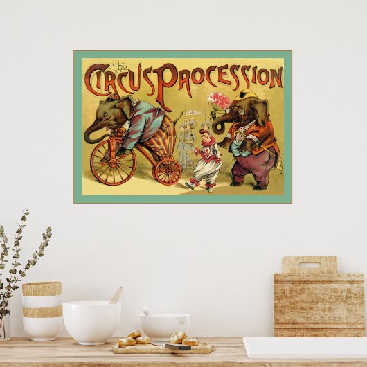 De Circus Processie ~  Circus Poster (Keuken)