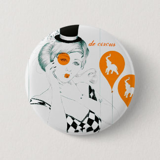 De Circus Ronde Button 5,7 Cm