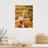 De Circus van Georges Seurat,  Kunst Poster (Keuken)