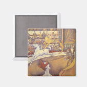 De Circus van Georges Seurat, Pointillisme Magneet (Voorkant / Achterkant)