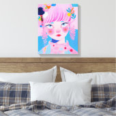 De circusclown canvas afdruk (Insitu (Slaapkamer))