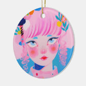 De circusclown keramisch ornament (Links)