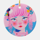 De circusclown keramisch ornament (Achterkant)