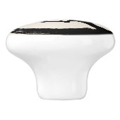 De Cirkel van Enso en Boom Bonsai op Canvas Keramische Knop (Zijkant)