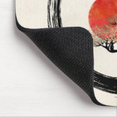 De Cirkel van Enso en Boom Bonsai op Canvas Muismat (Hoek)