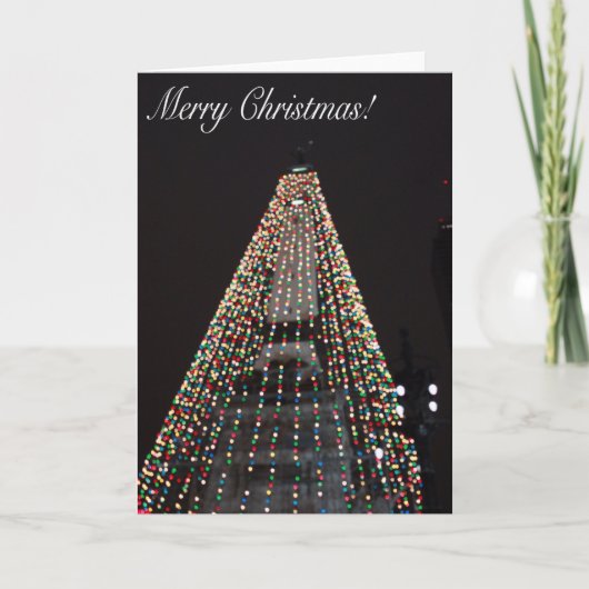 De Cirkel van Indianapolis van de Kerstkaart van Feestdagen Kaart (Voorkant)