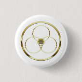 De cirkel van Shambhala Ronde Button 3,2 Cm (Voorkant)