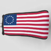 De cirkel van sterren, Amerikaanse vlag - Betsy Ro Golfheadcover (Voorkant)