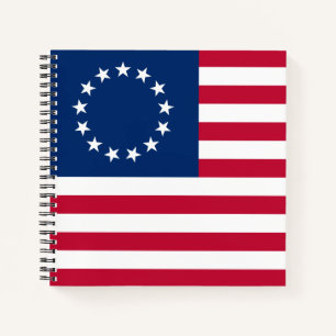 De cirkel van sterren, Amerikaanse vlag - Betsy Ro Notitieboek