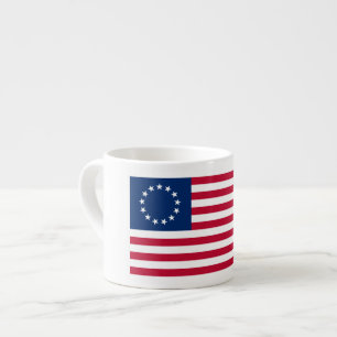 De Cirkel van sterren, Amerikaanse vlag door Betsy Espresso Kop