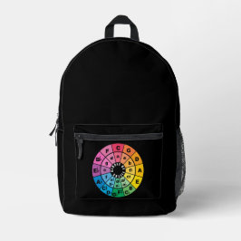 De Cirkel van Vijfden Bedrukte Rugzak