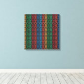 De cirkels van het leven canvas afdruk (Insitu (Houten vloer))