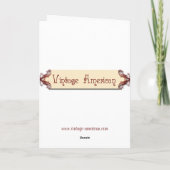 De citadel bij het Vintage Wenskaart van de Nacht Kaart (Achterkant)