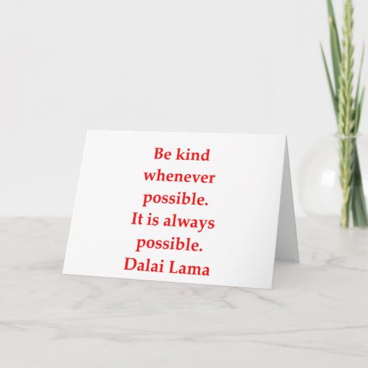 de citaten van de dalailama kaart (Voorkant)