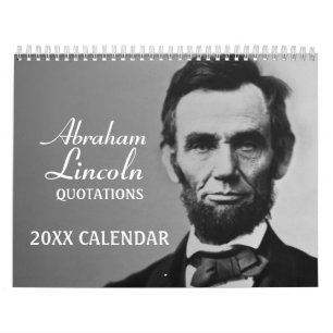 De Citaten van Lincoln van Abe met foto Kalender