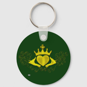 De Claddagh (Goud) Sleutelhanger