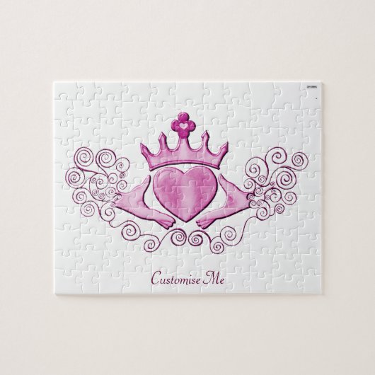 De Claddagh (roze) Legpuzzel (Horizontaal)