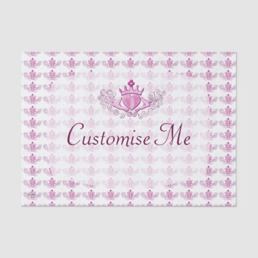 De Claddagh (roze) Tissuepapier (Voorkant)