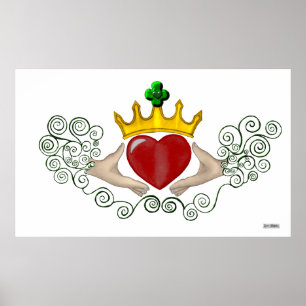 De Claddagh (volledige kleur) Poster