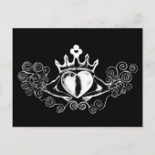 De Claddagh (wit) Briefkaart (Voorkant)