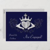 De Claddagh (zilver) Kaart (Voorkant / Achterkant)