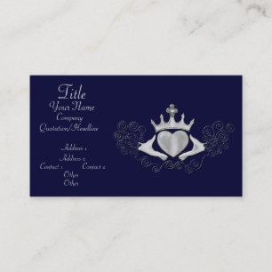 De Claddagh (zilver) Visitekaartje