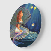 De Clamshell Mermaid Art Wall klok (Hoek)