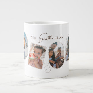 De ___ Clan Gepersonaliseerd Cadeau | Foto Collag Extra Grote Beker