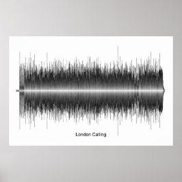 De Clash London Calling Soundwave Art Poster