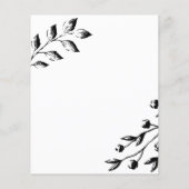 De 'Classic Wedding'-uitnodiging van de begroting. Flyer (Achterkant)