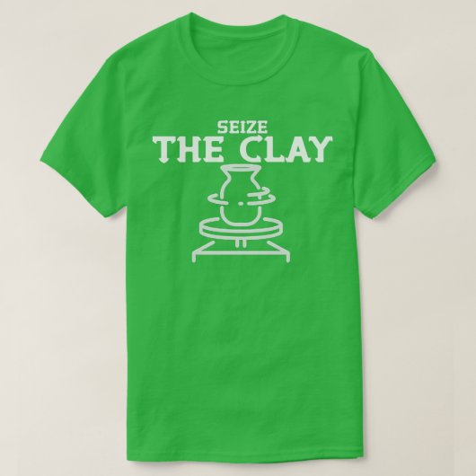 De Clay Funny Pottery Ceramicist Handmade H T-shirt (Design voorkant)