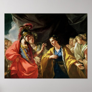 De clementie van Alexander de Grote Poster