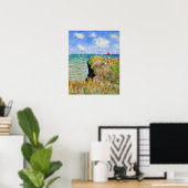De Cliff loopt rond in Pourville Claude Monet Poster (Thuiskantoor)